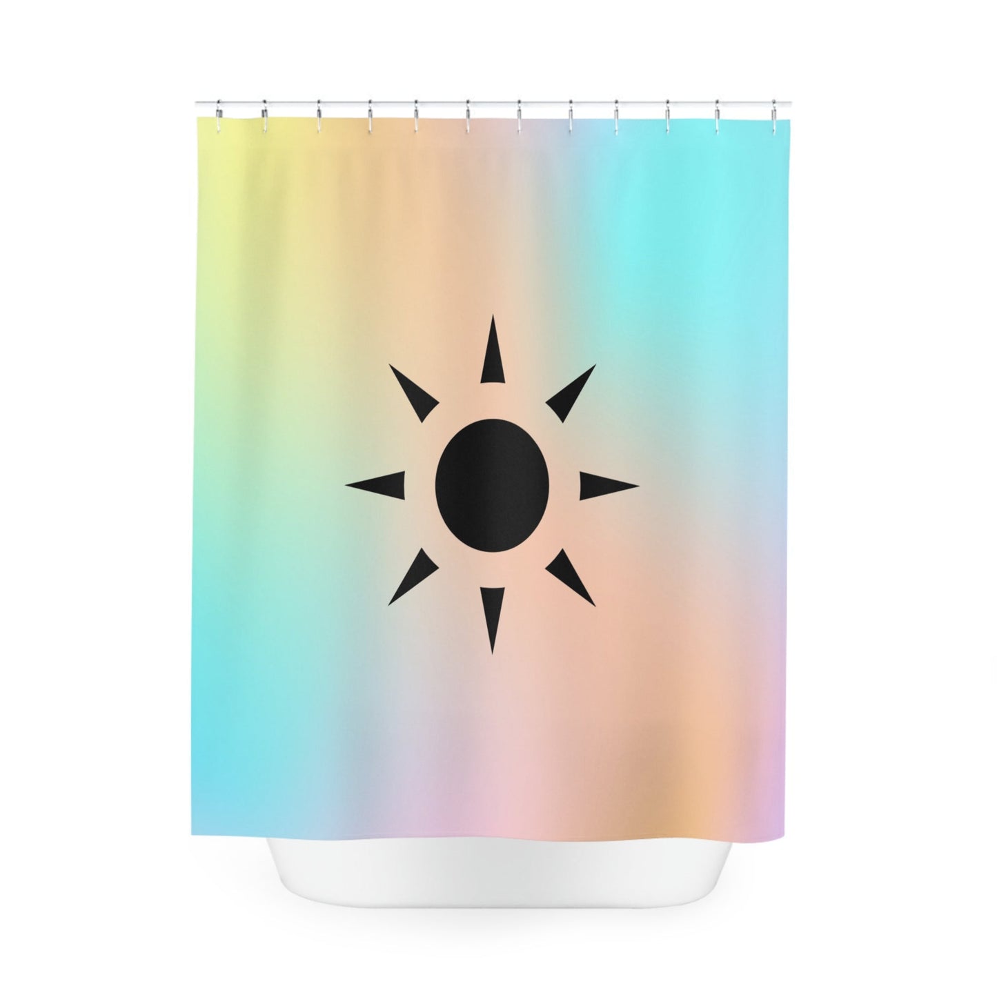 Selfcare on Sundays Logo Polyester Shower Curtain - Selfcare on Sundays