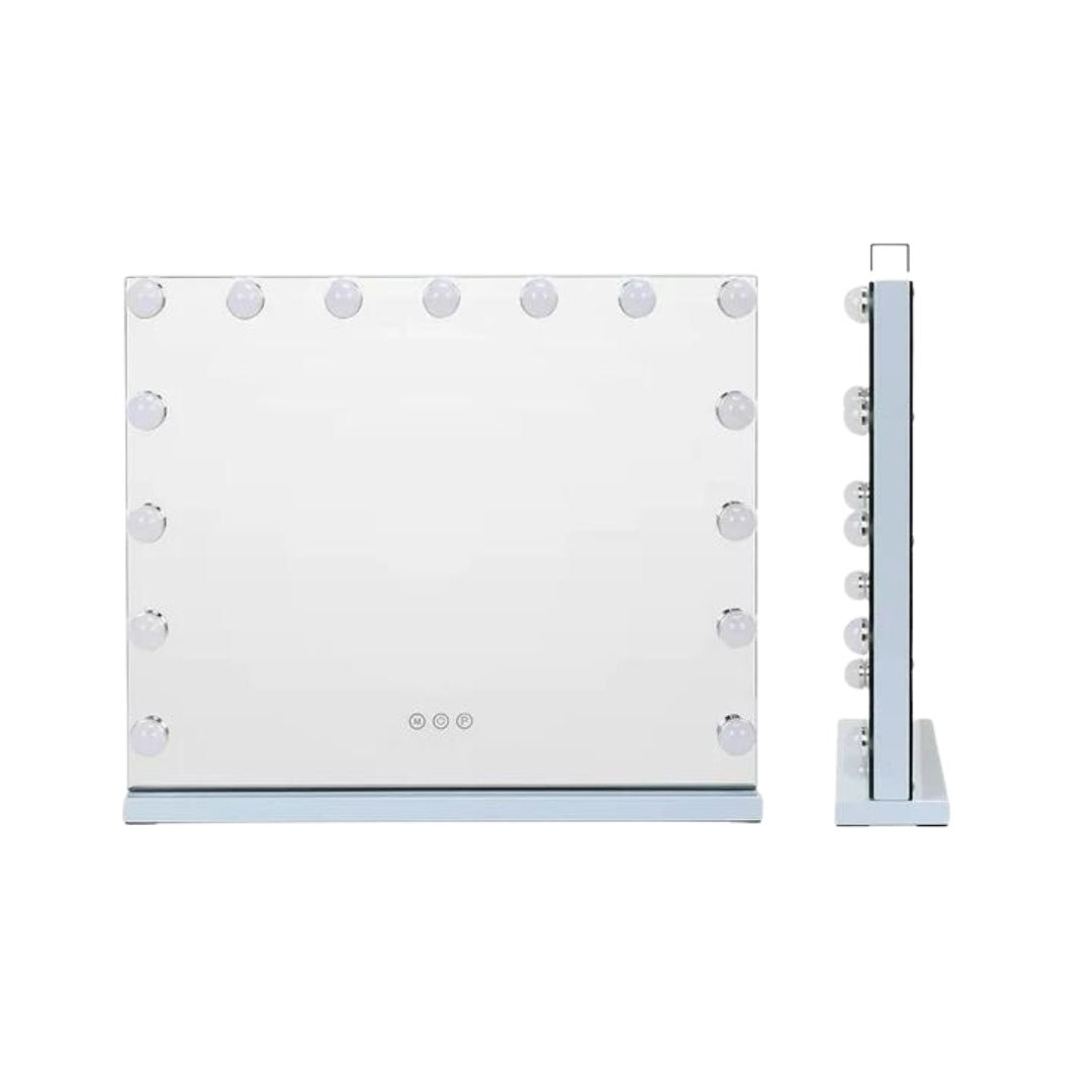 LED Lighted Tabletop Hollywood Vanity Makeup Mirror - Selfcare on Sundays