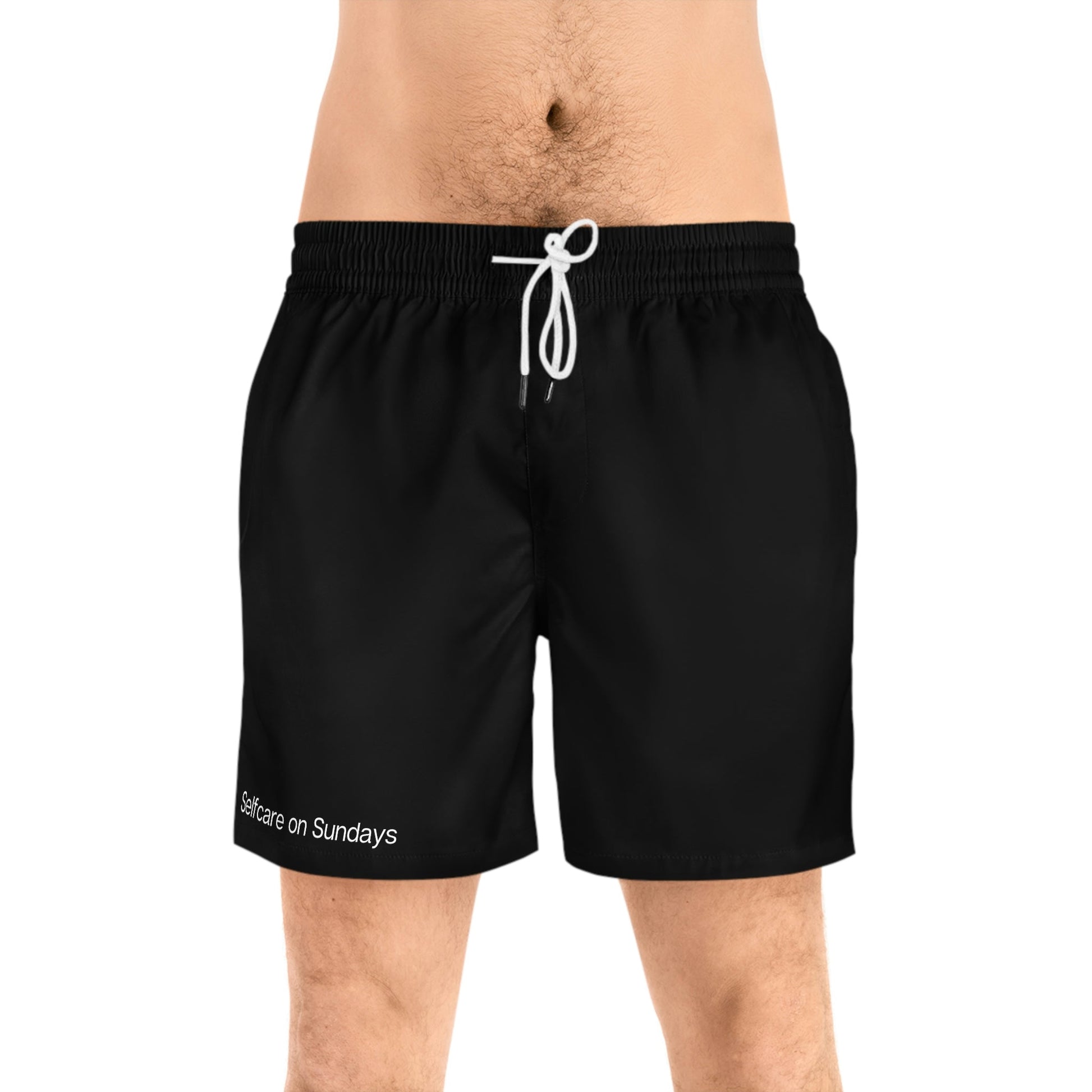 Men's Fit Mid-Length Swim Shorts - Selfcare on Sundays - Selfcare on Sundays