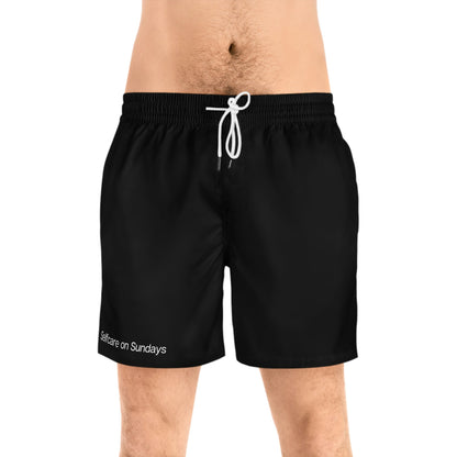 Men's Fit Mid-Length Swim Shorts - Selfcare on Sundays - Selfcare on Sundays